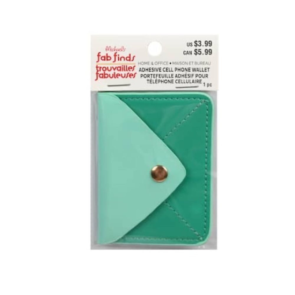 New 2.5" x 3.5" Adhesive Cell Phone Wallet, 1pc. by Fab Finds